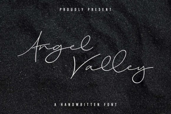 Angel Valley Script Handwritten Font for Warm, Romantic Branding