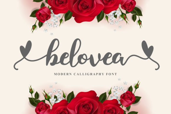 Belovea: A Modern Romantic Script Handwritten Font