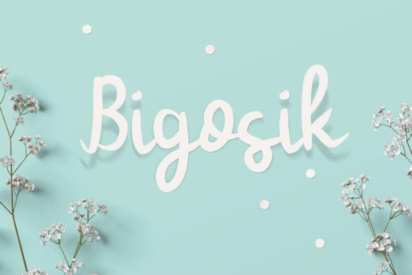 Bigosik: A Simple and Cheerful Handwritten Font for Real Branding