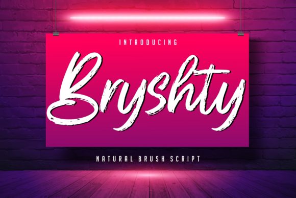 Bryshty: A Bold Script Handwritten Font for Digital Branding