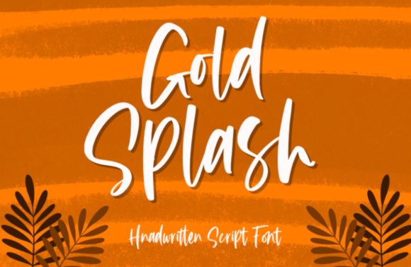 Gold Splash: A Script Handwritten Font for Elegant Campaigns