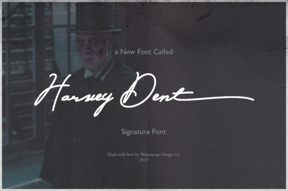 Harvey Dent Font: Elegant Script Handwritten Typeface for Real Branding