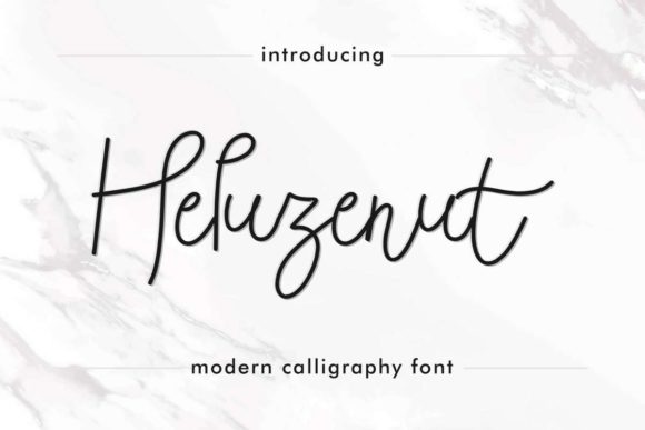 Heluzenut: A Cute and Casual Handwritten Font for Warm Brand Identities