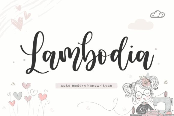 Lambodia: A Script Handwritten Font for Creative Crafters