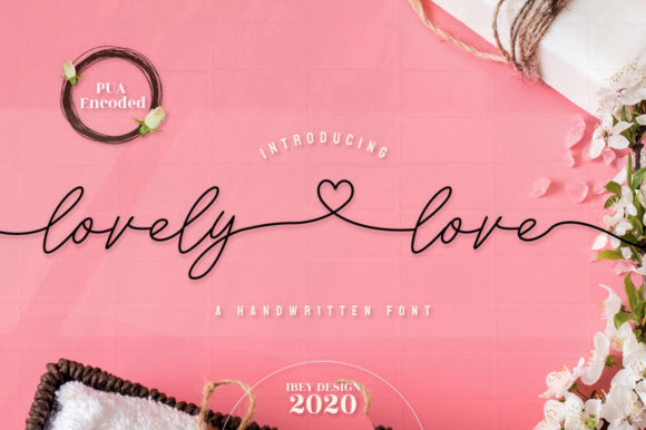 Lovely Love Script Handwritten Font for Elegant Digital Branding