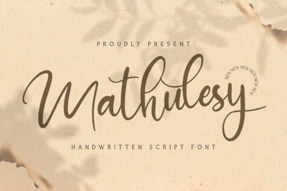 Mathulesy: A Delicate Script Handwritten Font for Elegant Digital Branding