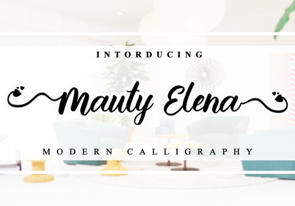 Mauty Elena: A Script Font That Elevates Your Brand