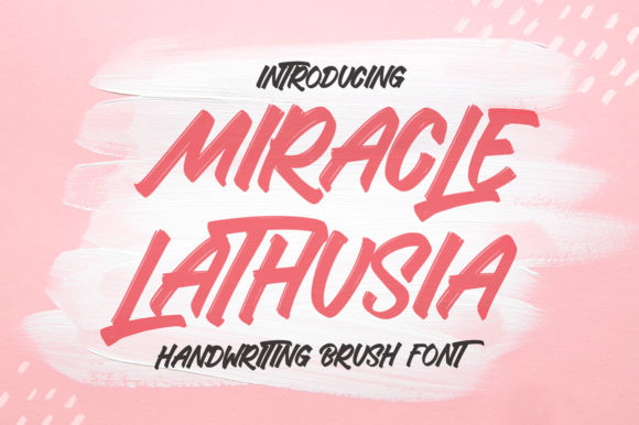 Miracle Lathusia: A Script Handwritten Font for Editorial Design