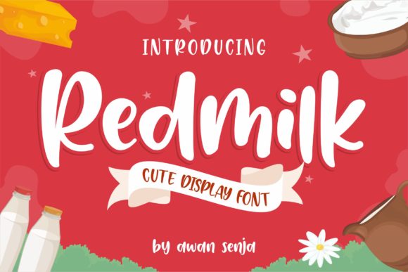 Redmilk: A Script Handwritten Font That Feels Like a Smile on the Page