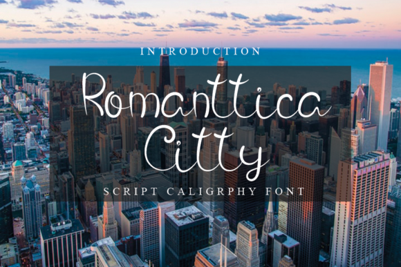 Romanttica Citty Script Handwritten Font for Makers