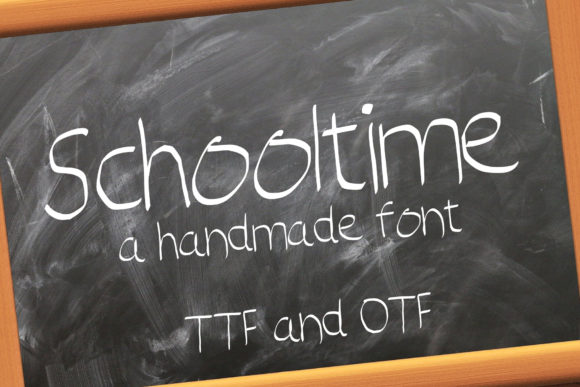 Schooltime: A Script Handwritten Font for Kids and School Projects