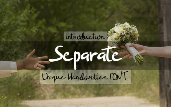 Separate: A Bouncy Handwritten Font for Modern Digital Brands