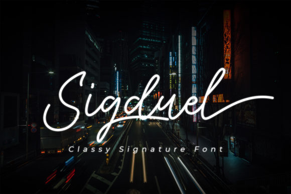 Sigduel: A Script Handwritten Font for Modern Branding