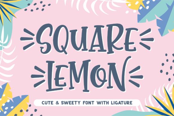 Square Lemon Script Handwritten Font for Elegant Branding