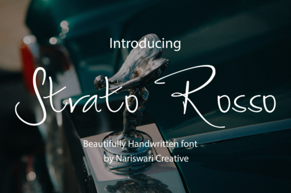 Strato Rosso: A Script Handwritten Font for Elegant Branding