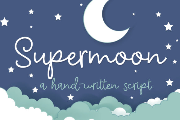 Supermoon: A Sweet, Round Handwritten Font for Brand Warmth