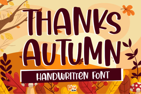 Thanks Autumn Script Handwritten Font for Creative Makers