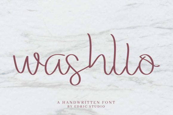 Washllo: A Script Handwritten Font That Feels Like a Thoughtful Signature