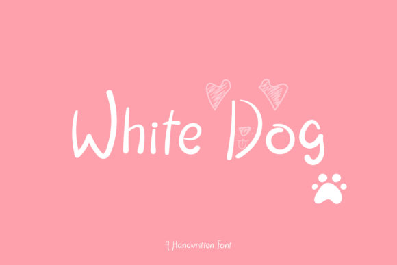 White Dog: A Playful Handwritten Font for Branding and Creativity