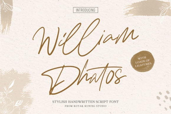 William Dhatos: A Script Handwritten Font That Elevates Real Branding